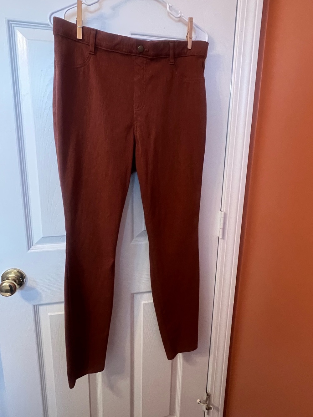Time and Tru Slim Fit Rust Brown Jeggings